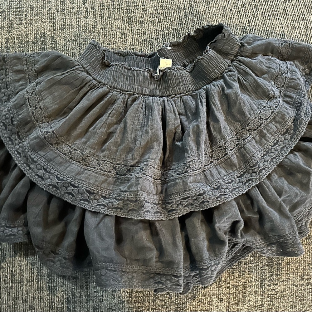 American Eagle Outfitters Gray Bubble Mini Skirt